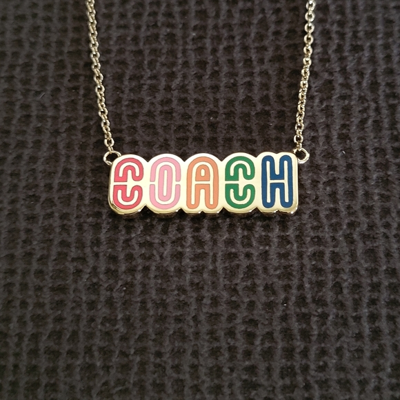 Coach Logo Retro☮️ Necklace - NIB - Picture 9 of 15